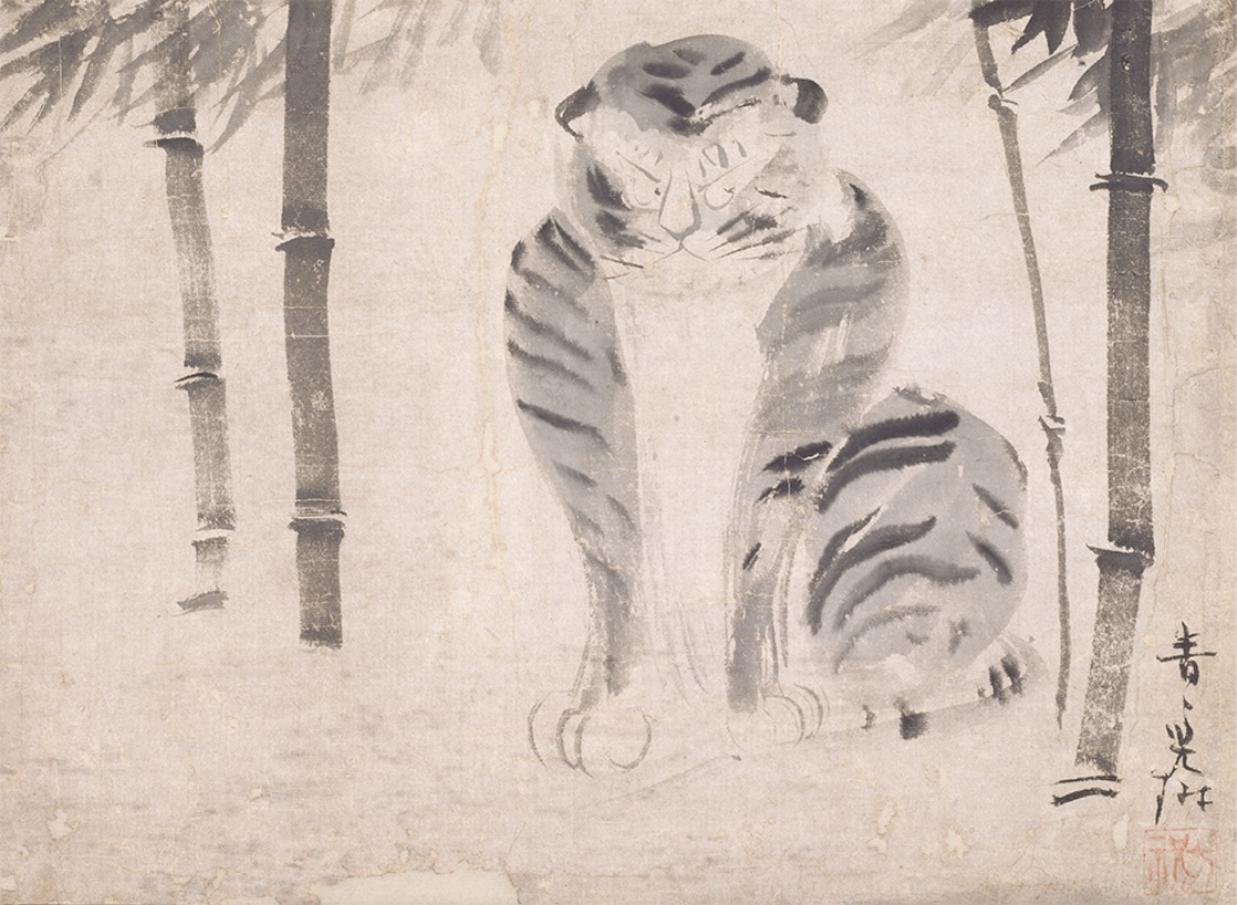 尾形光琳《竹虎図》（京都国立博物館蔵）【後期展示】