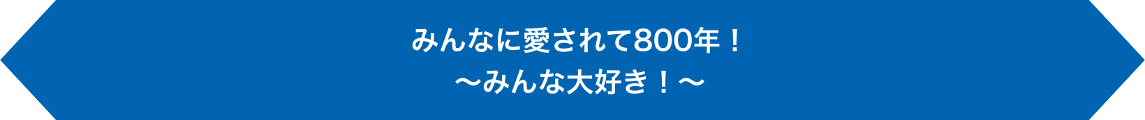 みんなに愛されて800年！～みんな大好き！～